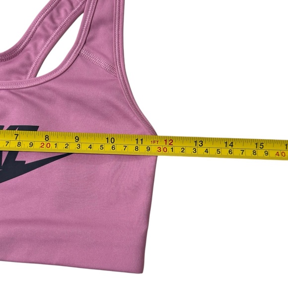 Nike Women’s SWOOSH Pink & Black Athletic Sports Bra  Racerback Size XS - Picture 4 of 5
